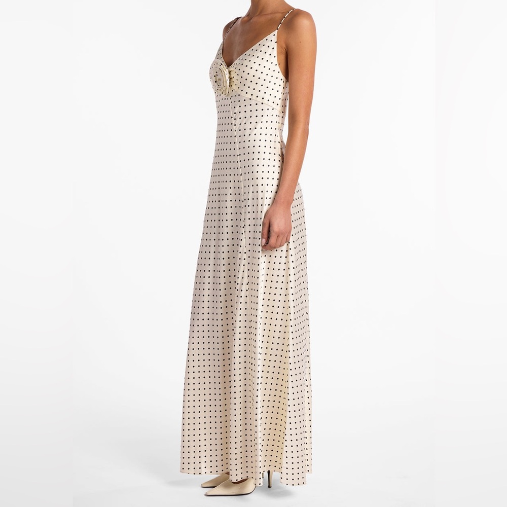 SAME Cream Polka Dot Maxi Dress - Picture 5 of 10